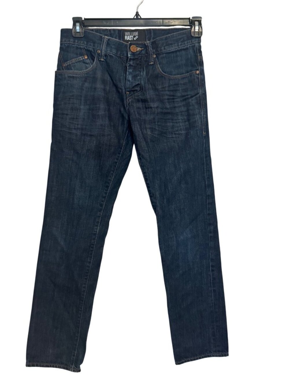William Rast Mens Skinny Fit Dark Wash Denim Jeans 29x32 Cotton